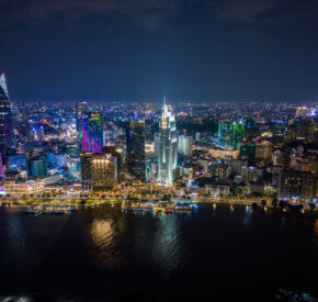 Aerial view of downtown Ho Chi Minh City (Shutterstock)